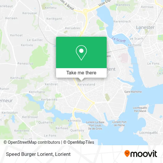 Speed Burger Lorient map