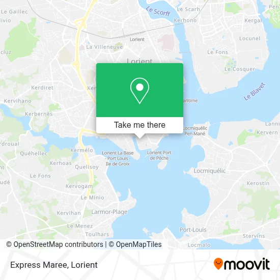 Express Maree map