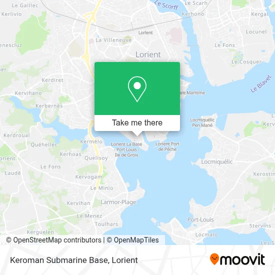 Keroman Submarine Base map