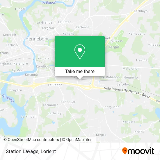 Station Lavage map