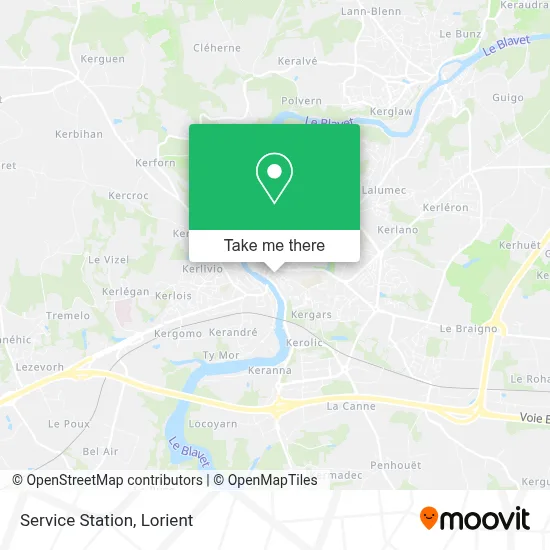 Station Service map