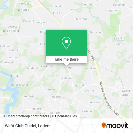 Wefit.Club Guidel map