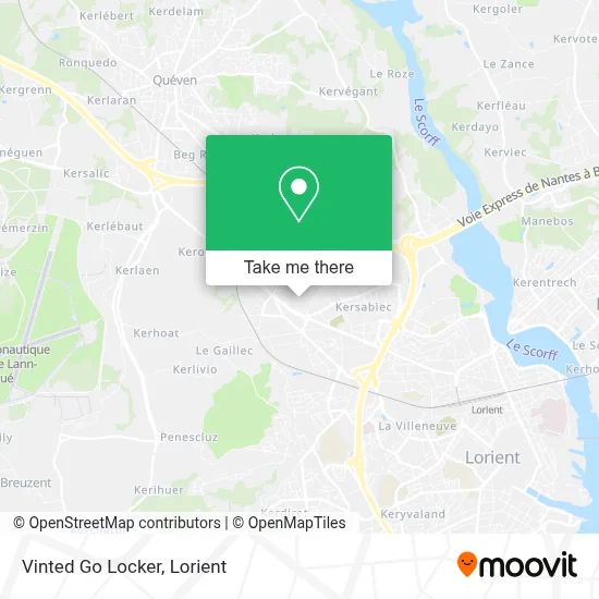 Vinted Go Locker map