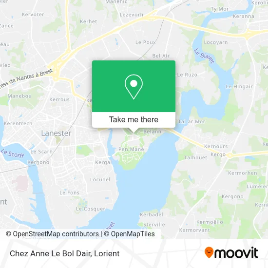Chez Anne Le Bol Dair map