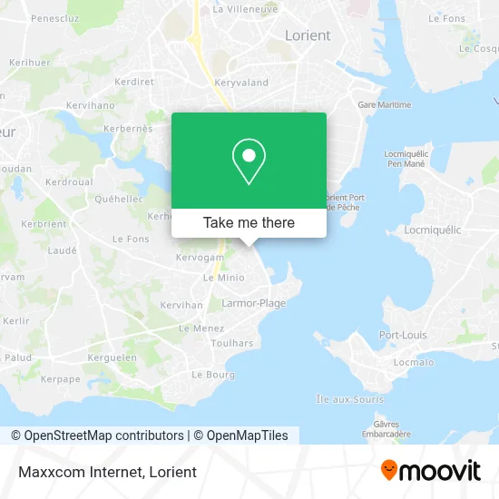 Mapa Maxxcom Internet