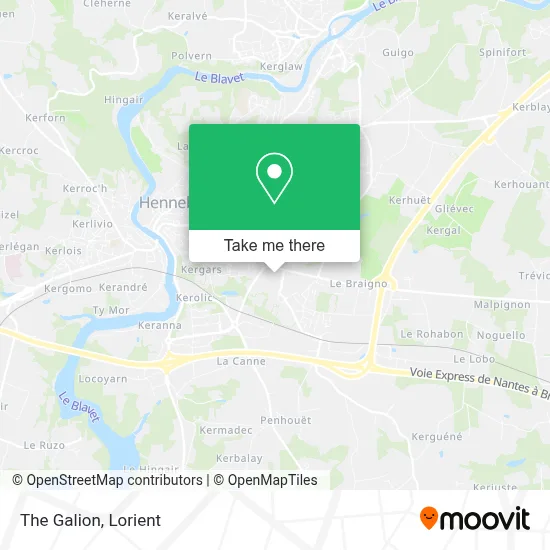 Le Galion map