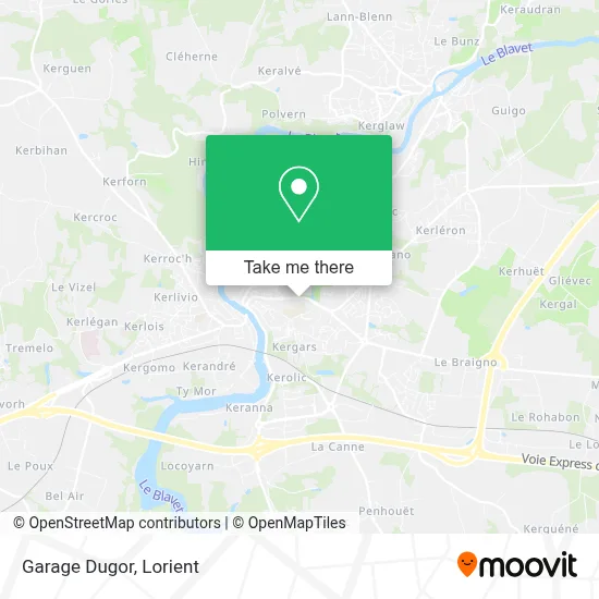 Garage Dugor map