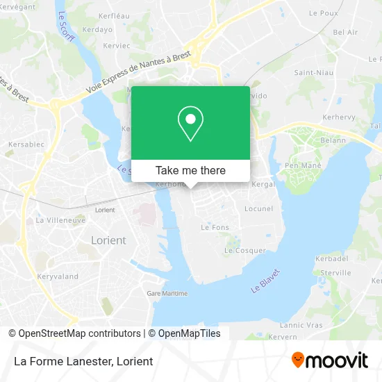 La Forme Lanester map