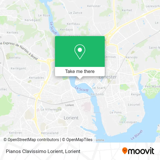 Pianos Clavissimo Lorient map