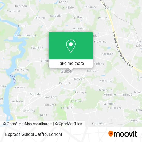 Express Guidel Jaffre map