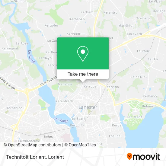 Technitoit Lorient map