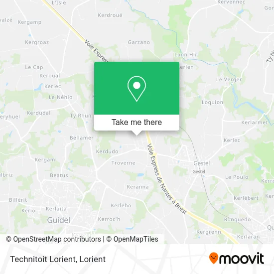 Technitoit Lorient map