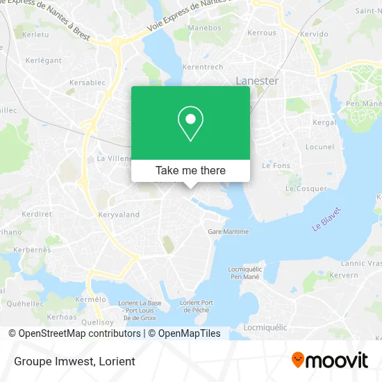 Groupe Imwest map