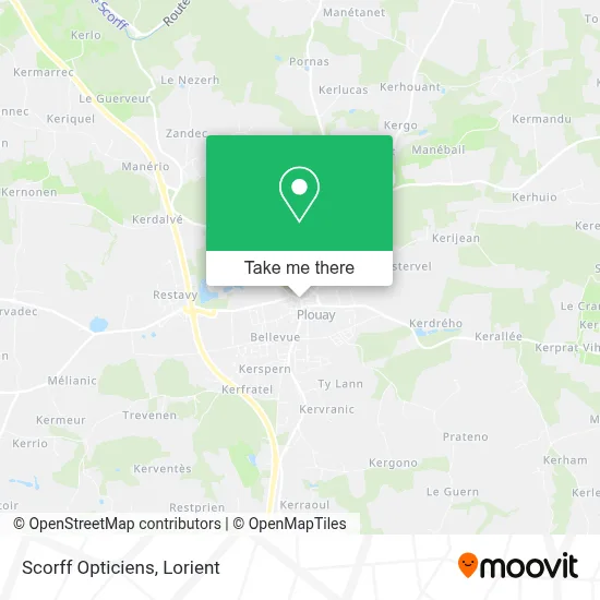 Scorff Opticiens map