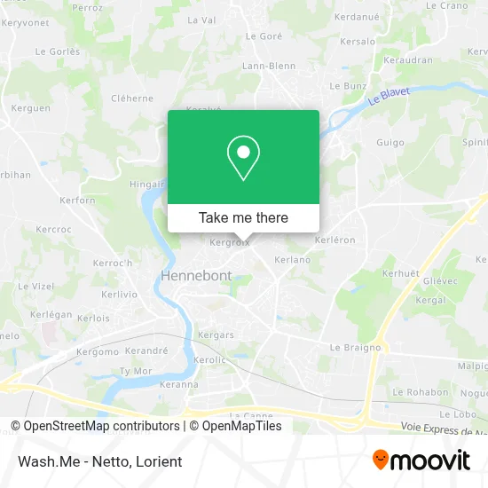 Wash.Me - Netto map