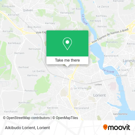 Aikibudo Lorient map
