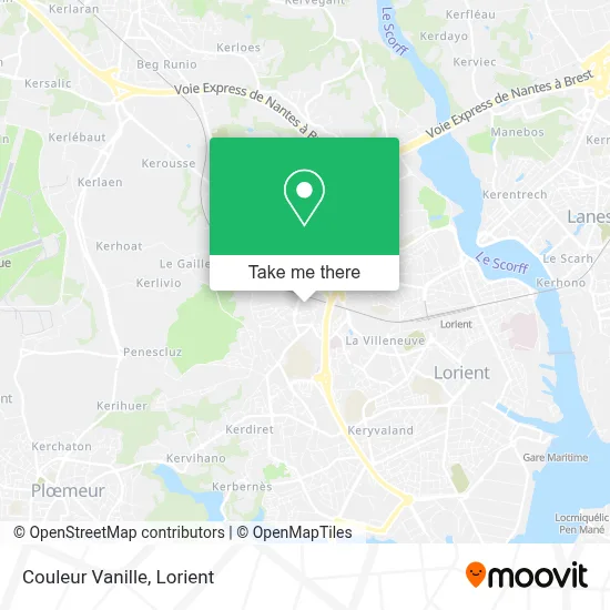 Couleur Vanille map