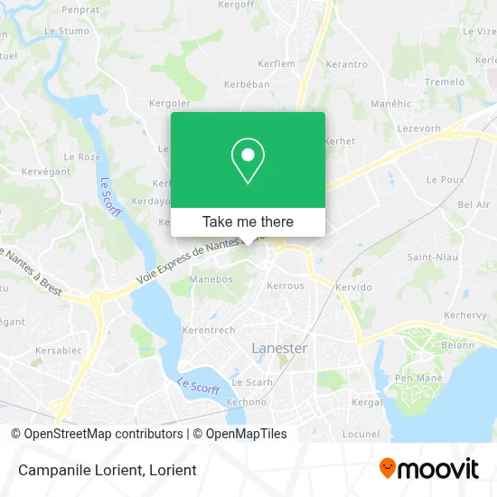 Campanile Lorient map