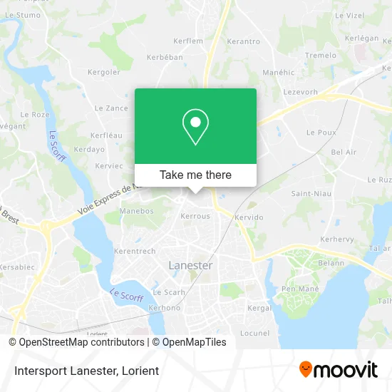 Intersport Lanester map