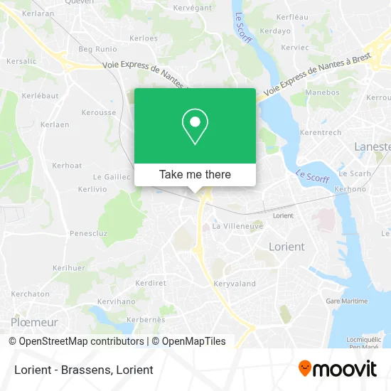 Lorient - Brassens map