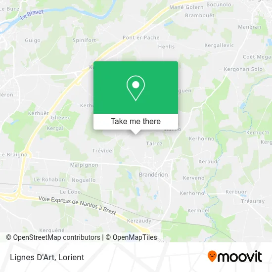 Lignes D'Art map