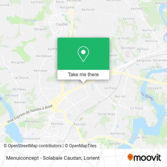 Menuiconcept - Solabaie Caudan map