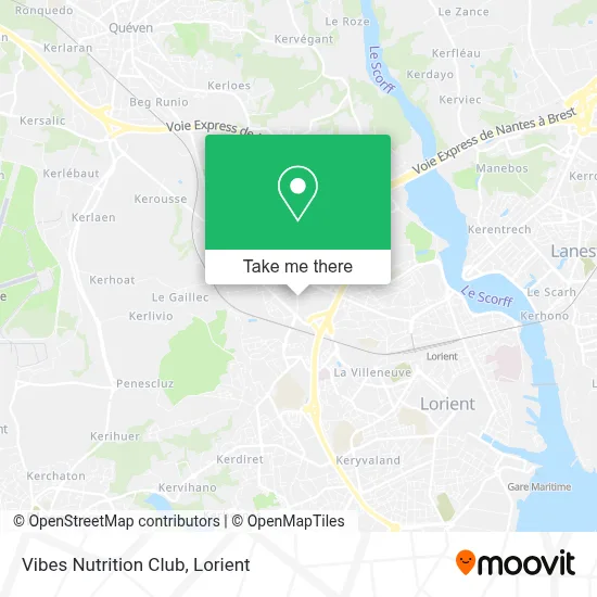 Vibes Nutrition Club map