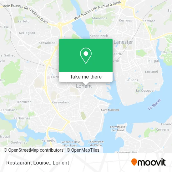 Restaurant Louise. map