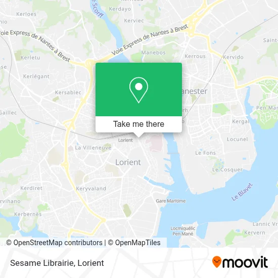 Sesame Librairie map