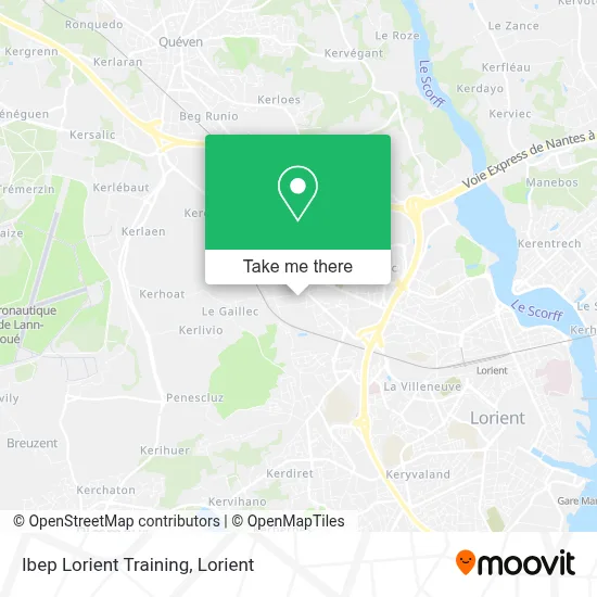 Ibep Lorient Training map
