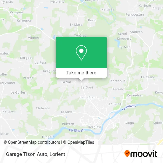 Garage Tison Auto map