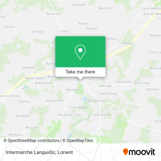 Intermarche Languidic map