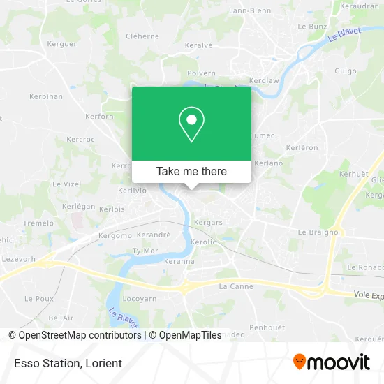 Station Esso map