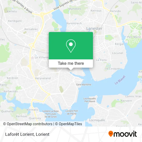 Laforêt Lorient map