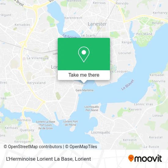 L'Herminoise Lorient La Base map