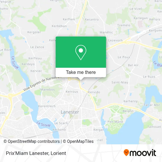Prix'Miam Lanester map