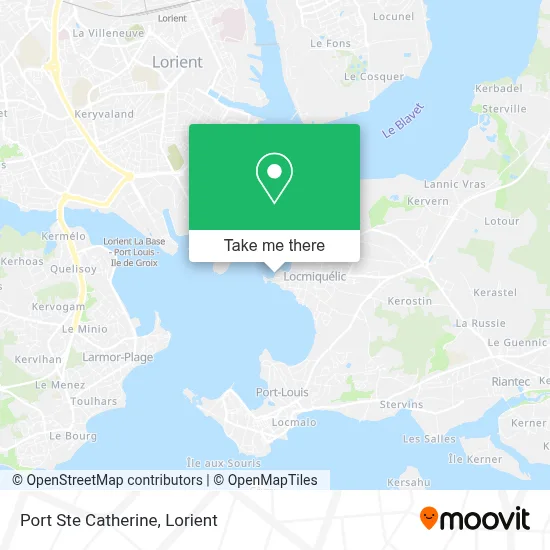 Port Ste Catherine map