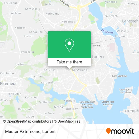 Master Patrimoine map