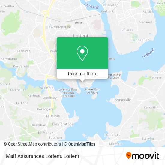 Maif Assurances Lorient map