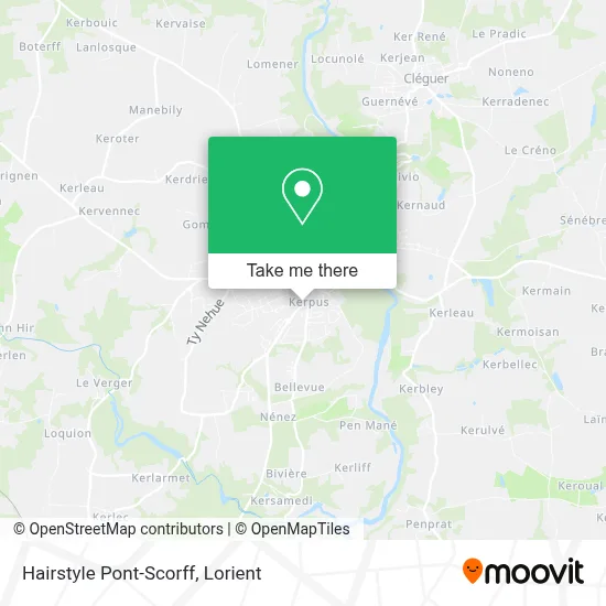 Hairstyle Pont-Scorff map
