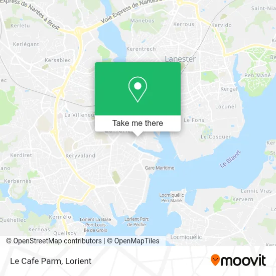 Le Cafe Parm map
