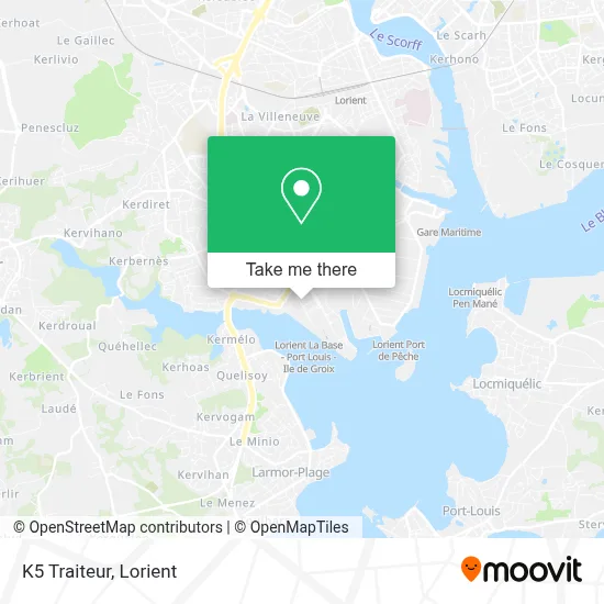 K5 Traiteur map
