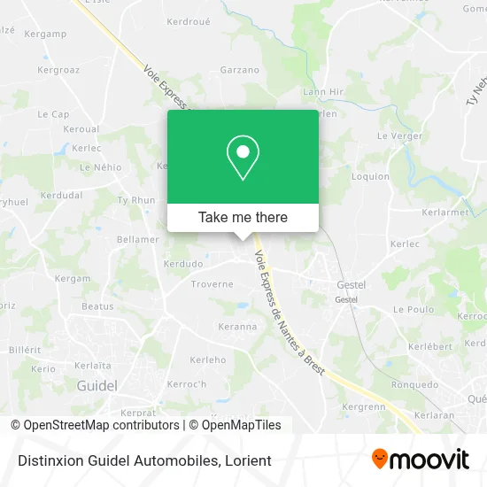 Distinxion Guidel Automobiles map