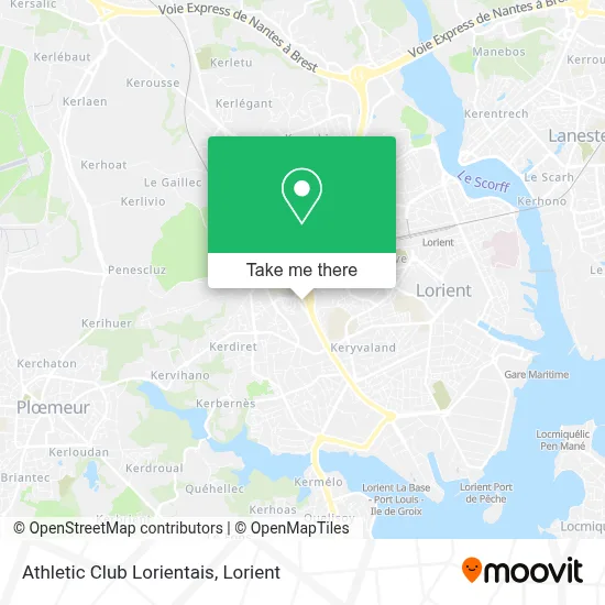 Athletic Club Lorientais map