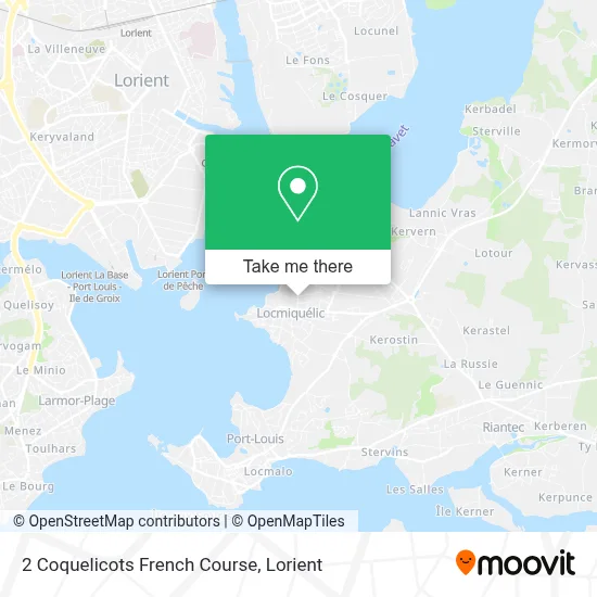 2 Coquelicots French Course map
