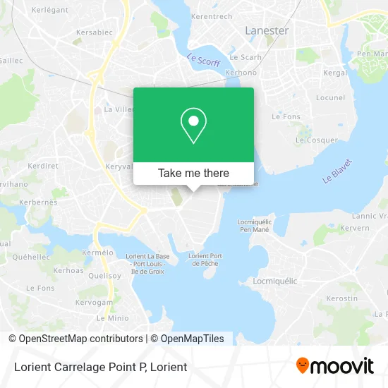 Lorient Carrelage Point P map