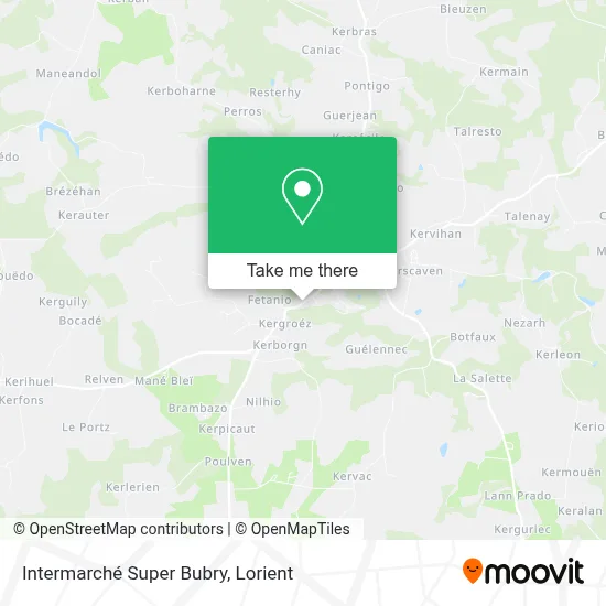 Intermarché Super Bubry map