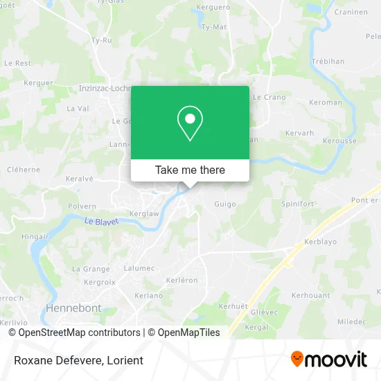 Roxane Defevere map