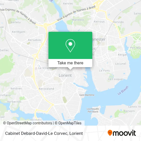 Cabinet Debard-David-Le Corvec map