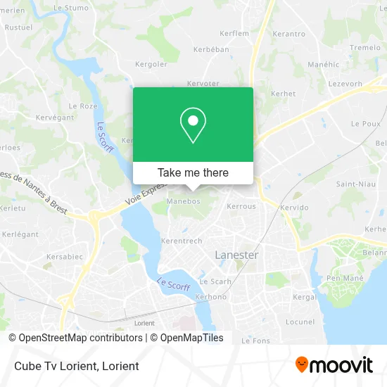 Cube Tv Lorient map